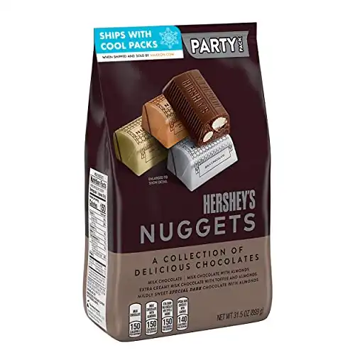 HERSHEY'S NUGGETS Assorted Chocolate Candy Mix, 31.5 oz Bulk Party Pack