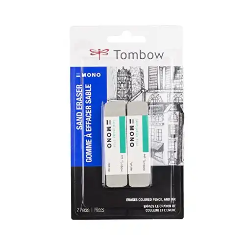 Tombow 67304 Mono Sand Eraser, 2-Pack