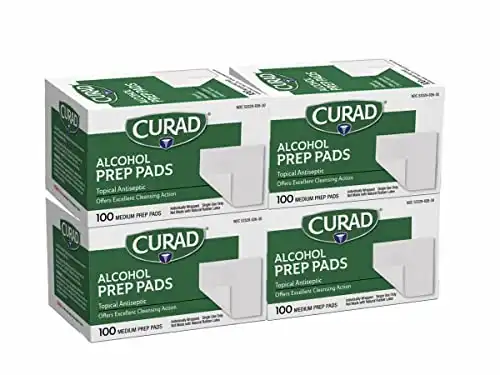 Curad Alcohol Prep Pads (Pack of 400)